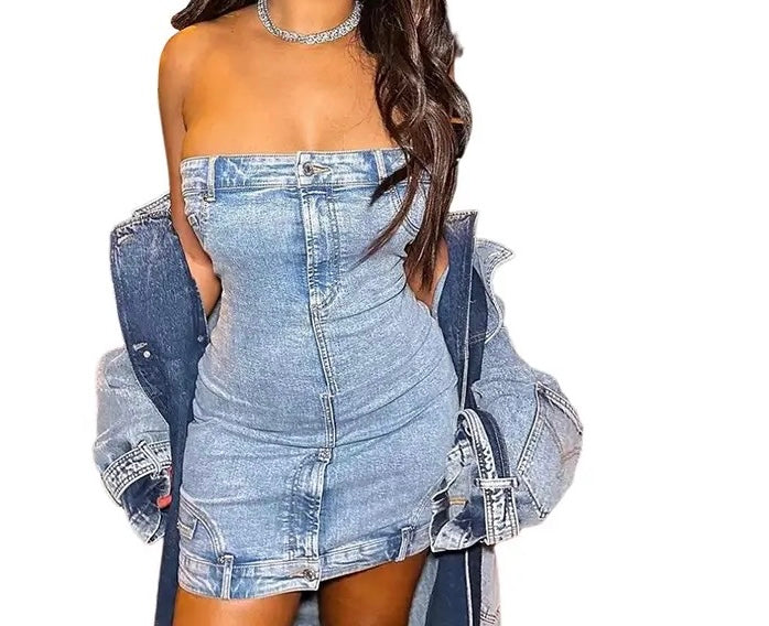 Denim dress